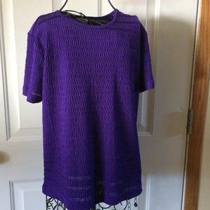 Jaclyn Smith Short Sleeve pullover top Size M
